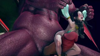 【3D动画】巨兽狂操美艳阿拉伯公主!异兽征服王室艳妃